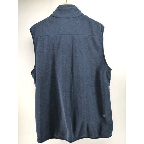 Mack Weldon Blue Fleece Sweater Vest Mens Size L Zip‎ Coat Jacket Winter Cozy - Picture 7 of 7